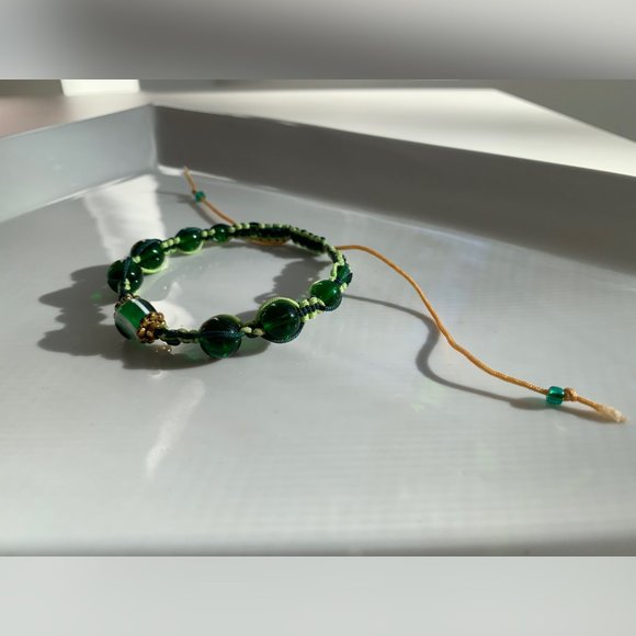 Swarovski Beaded Crochet Handmade Bracelet - Picture 2 of 5